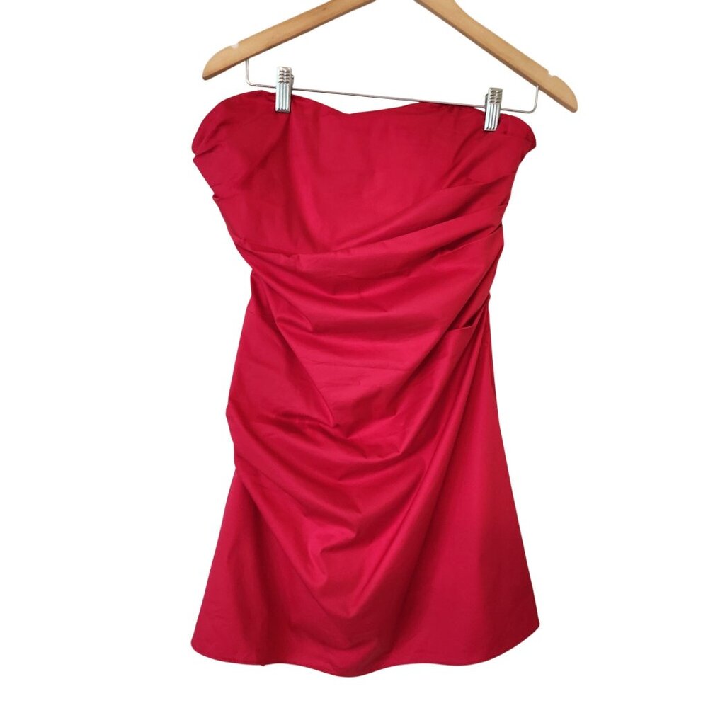 NWT Princess Polly Bradwell Strapless Mini Dress Red Party Pretty Glam Evening 6